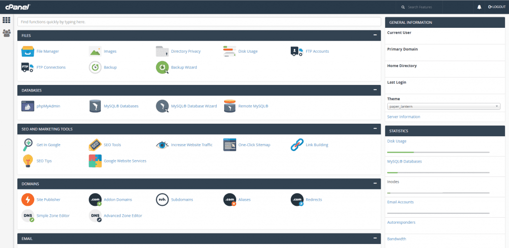 cPanel-control-panel